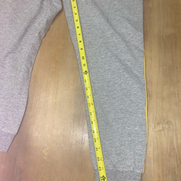 Aviator Nation Gray Joggers with Yellow & Orange Side Stripes - Picture 2 of 5